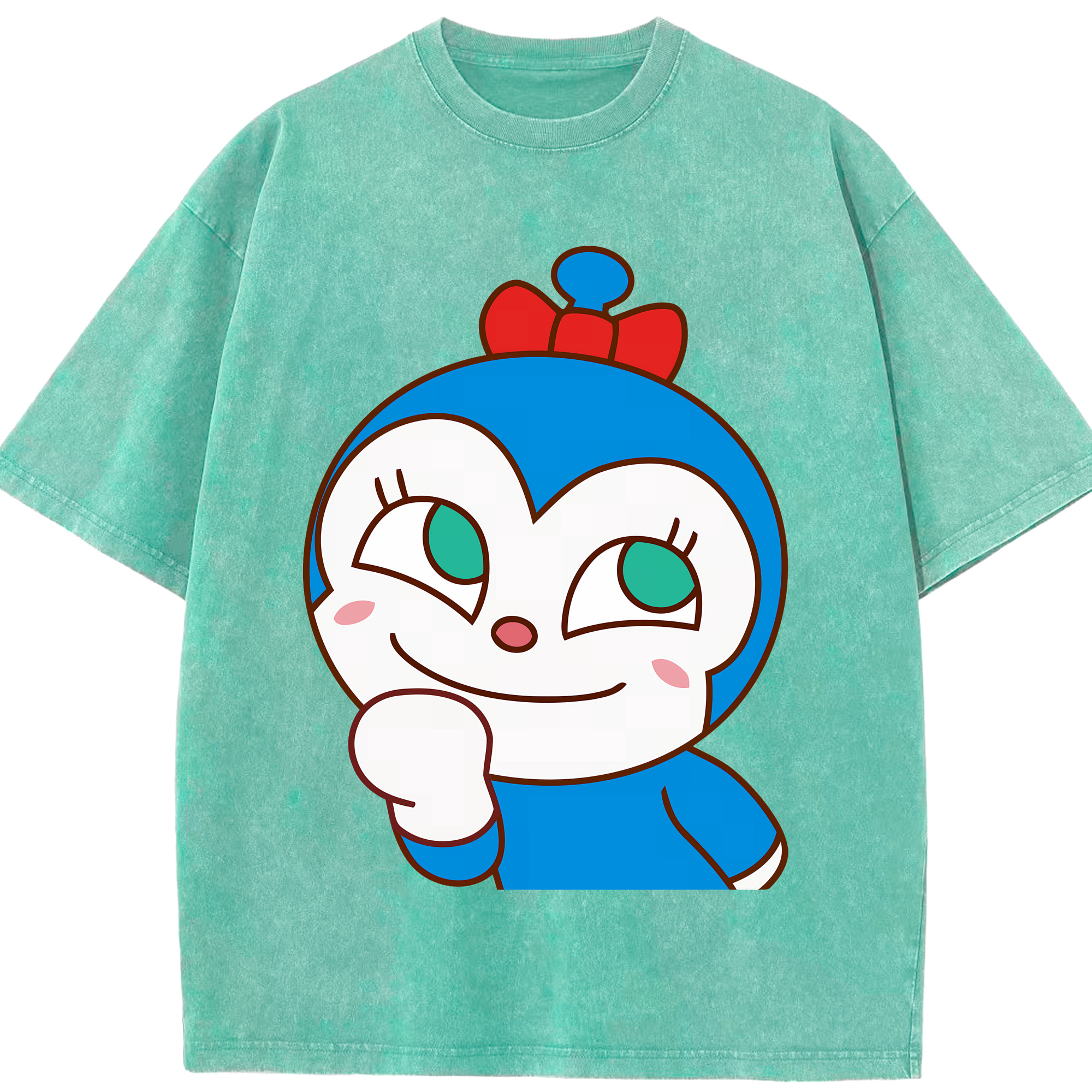 （画像用） アンパンマン Anpanman 綿100% ヴィンテージ風 半袖Tシャツ（フロントプリント）